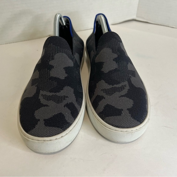 Rothys Original Slip On Sneaker in Grey Camouflage - Picture 6 of 11